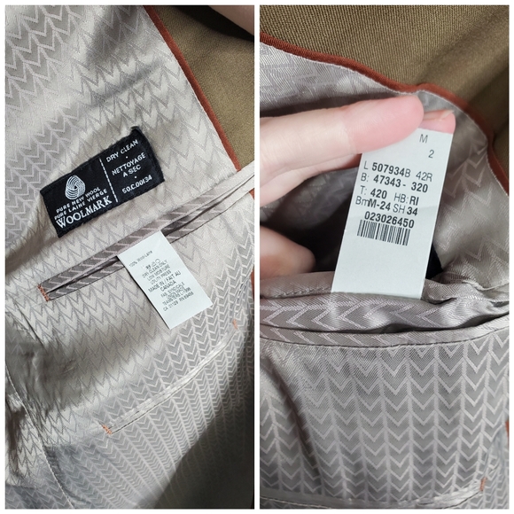 MICHAEL MICHAEL KORS Light Brown Wool Three Button Sports Coat 42 - Picture 16 of 16